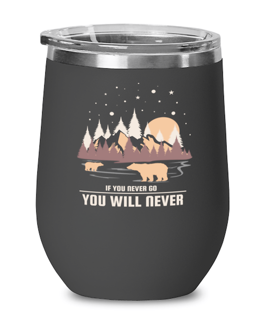If You Never Go, black Wineglass. Model 60072