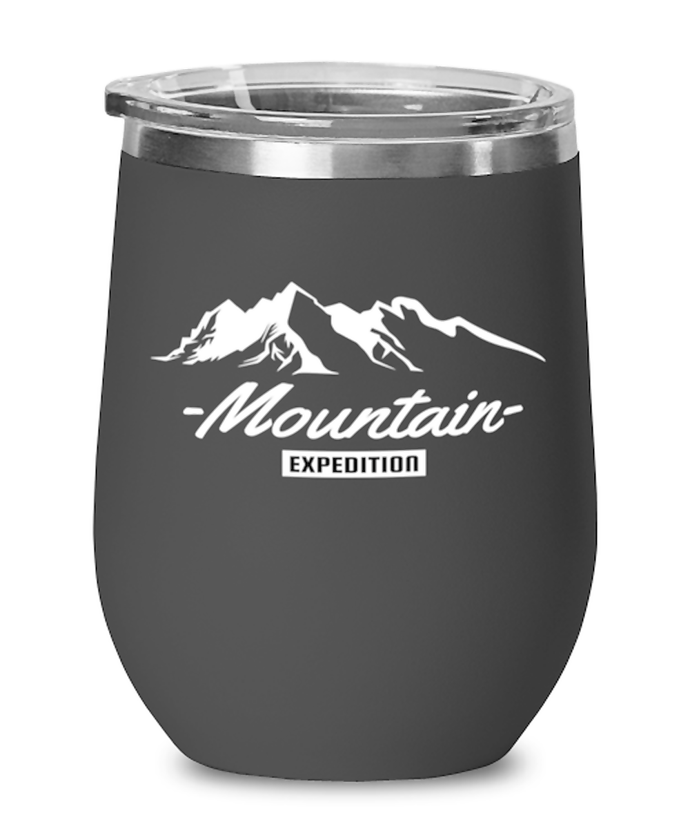 Mountain Expedition, black Wineglass. Model 60072