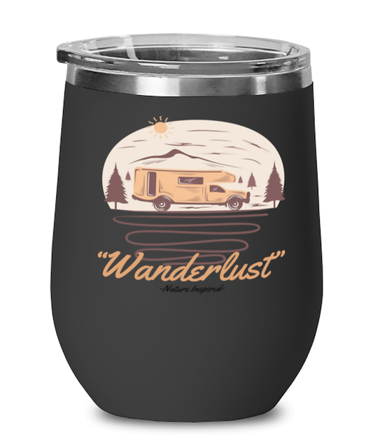 Wanderlust , black Wineglass. Model 60072