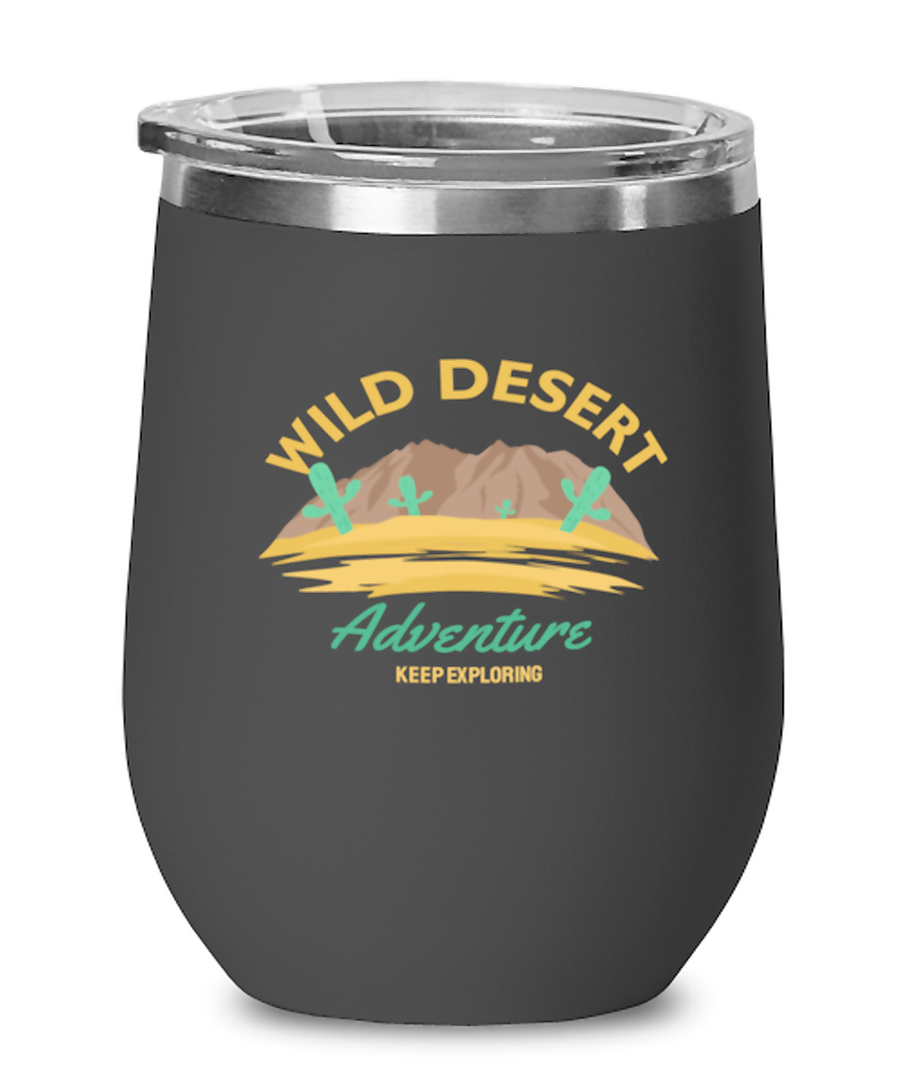 Wild Desert Adventure, black Wineglass. Model 60072